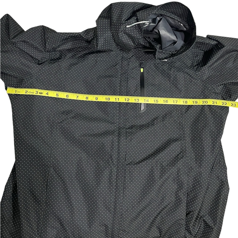 Paradox Black Green Polkadot Rain Jacket Size XL - Picture 11 of 12